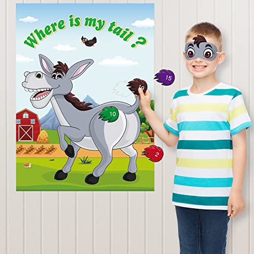 Pin the Tail on the Donkey Game for Kids
