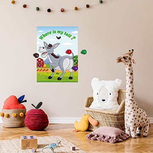 Pin the Tail on the Donkey Game for Kids