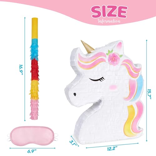 WERNNSAI Unicorn Piñata Party Kit for Kids