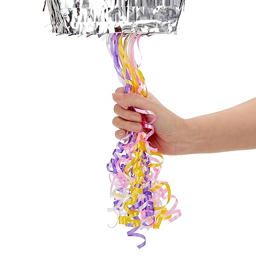 Blue Panda Pull String Cupcake Pinata for Parties