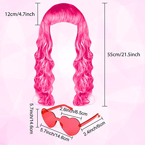 24 Colorful Long Curly Wigs for Parties