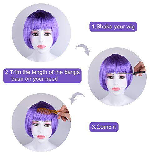 16-Piece Neon Party Wig and Sunglasses Set