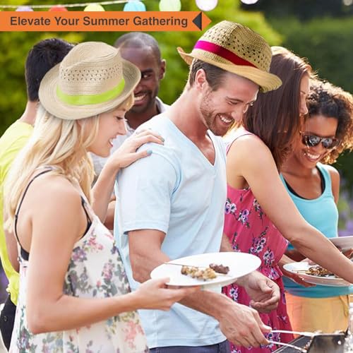 Colorful Fedora Hats - Set of 12 Party Hats