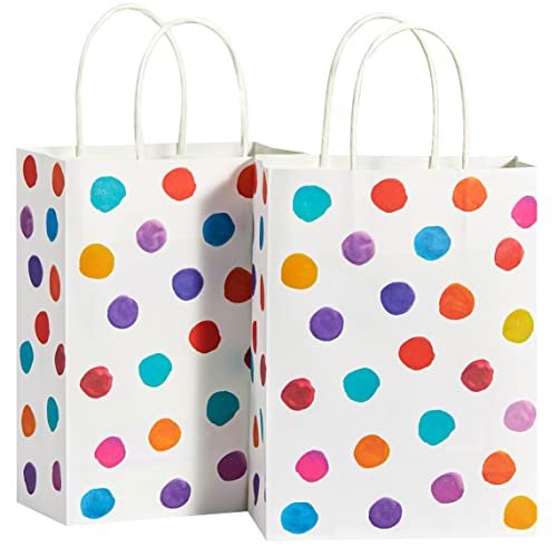 24 Pack 9" Small Polka Dot Party Favor Bags