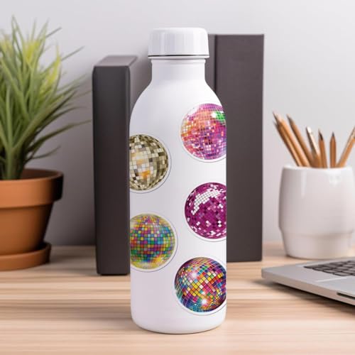 50 Retro Disco Ball Stickers for Fun Decor