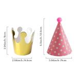 Colorful Kids Birthday Party Hats - Assorted Pack
