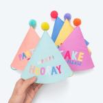 Rainbow Party Hats for Kids - 15 Pack