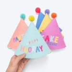 Rainbow Party Hats for Kids - 15 Pack