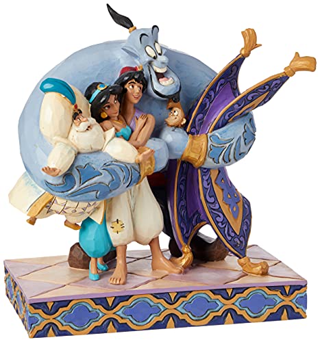 Jim Shore Aladdin Group Hug Figurine, 7.87-Inch