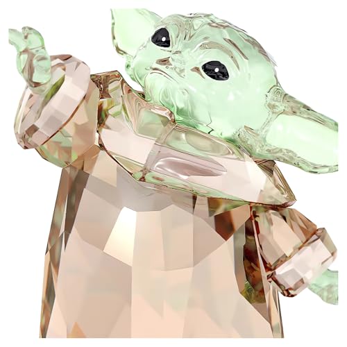 Swarovski Green and Gold Child Mandalorian Figurine