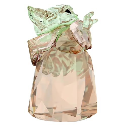 Swarovski Green and Gold Child Mandalorian Figurine