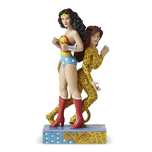 Jim Shore Justice League Wonder Woman vs Cheetah Figurine