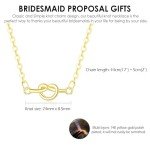 Bridesmaid Proposal Gift Set - Knot Necklaces