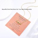 Bridesmaid Proposal Gift Set - Knot Necklaces