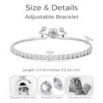 Silver Plated Zircondia® Crystal Friendship Set