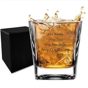 Personalized Whiskey Glass for Groomsmen and Dads