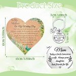 Rustic Wooden Keyring Set for Mother of the Bride