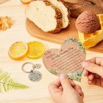 Rustic Wooden Keyring Set for Mother of the Bride