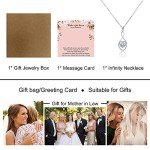 Infinity Heart Necklace for Mother of the Groom