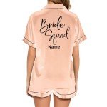 Personalized Bride Wedding Pajama Set for Bridesmaids