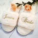 Custom Bridal & Bridesmaid Slippers Gift Set