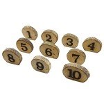 Rustic Wooden Wedding Table Numbers 1-10