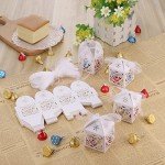 White Laser Cut Wedding Favour Boxes - 50 Pack