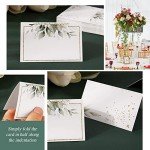 50 Leaves Design Wedding Place Cards - 50 Pack