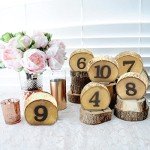 Rustic Wooden Wedding Table Numbers 1-10