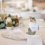 Elegant Wedding Place Cards - 50 White Cards