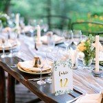 Eucalyptus Double-Sided Wedding Table Numbers 1-12