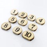 Rustic Wooden Wedding Table Numbers 1-10