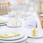 Elegant Wedding Place Cards - 50 White Cards