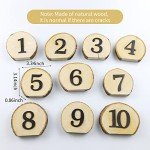 Rustic Wooden Wedding Table Numbers 1-10