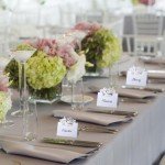 Elegant Wedding Place Cards - 50 White Cards