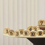 Rustic Wooden Wedding Table Numbers 1-10