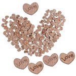 Rustic Wooden Heart Confetti - 100 Pieces