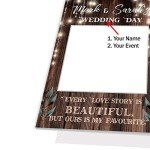 Personalized Wedding Selfie Photo Frame