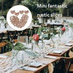 Rustic Wooden Heart Confetti - 100 Pieces