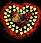 Heart Shaped LED Candles - Pack of 24