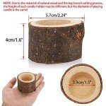 12 Wooden Tea Light Candle Holders for Weddings