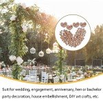 Rustic Wooden Heart Confetti - 100 Pieces