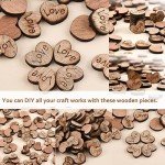 Rustic Wooden Heart Confetti - 100 Pieces
