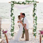 White Rose Garland - 3pcs for Weddings & Decor