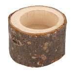 12 Wooden Tea Light Candle Holders for Weddings