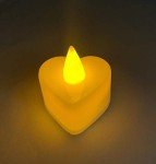 Heart Shaped LED Candles - Pack of 24