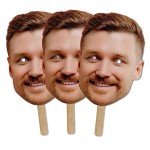 Custom Photo Face Masks for Parties - 10 Pack