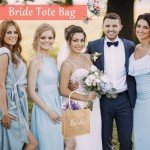 Minimalist Jute Bride Tote Bag for Weddings
