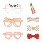 Rose Gold Hen Party Photo Booth Props Set