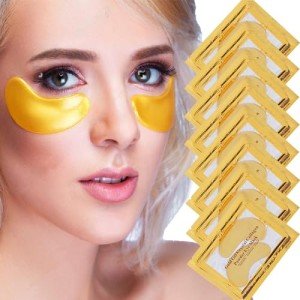 Jiasoval 24K Gold Under Eye Treatment Masks - 20 Pairs